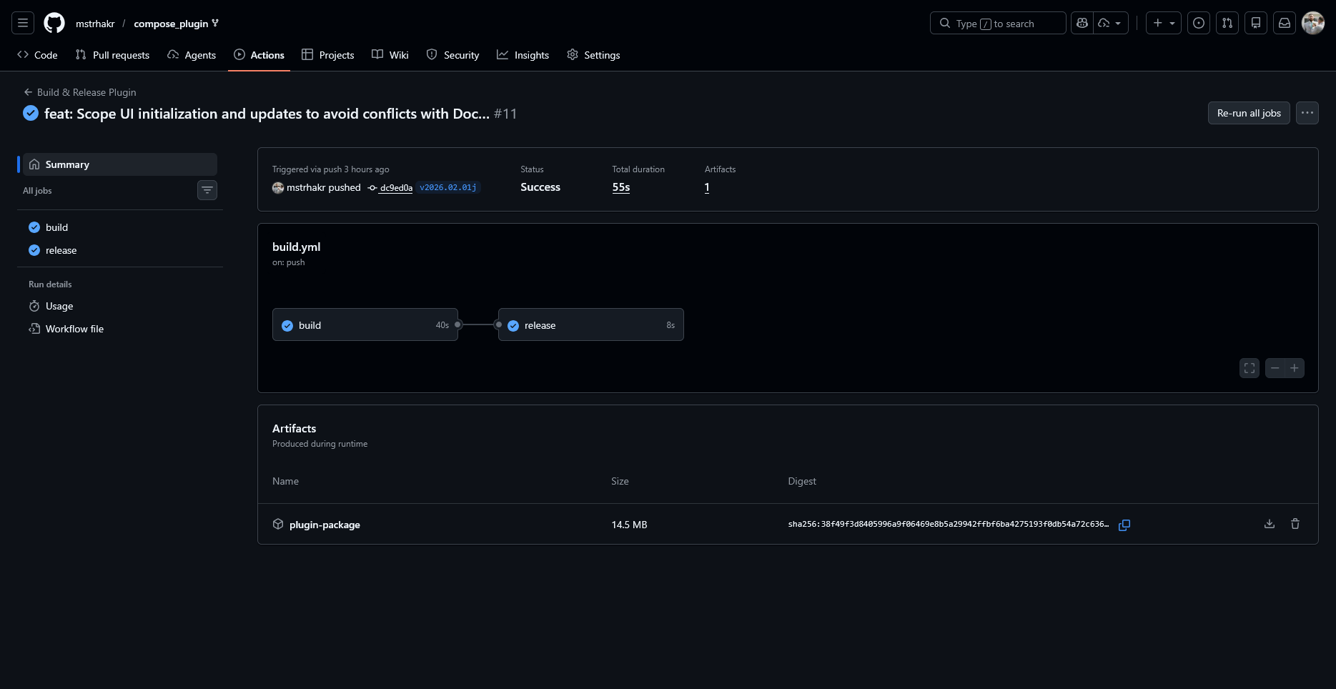 GitHub Actions workflow finished
